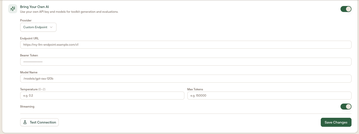 Custom Endpoint fields