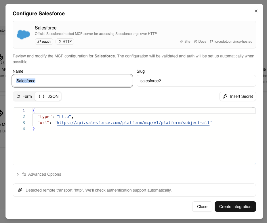 Create Salesforce Integration in Willow
